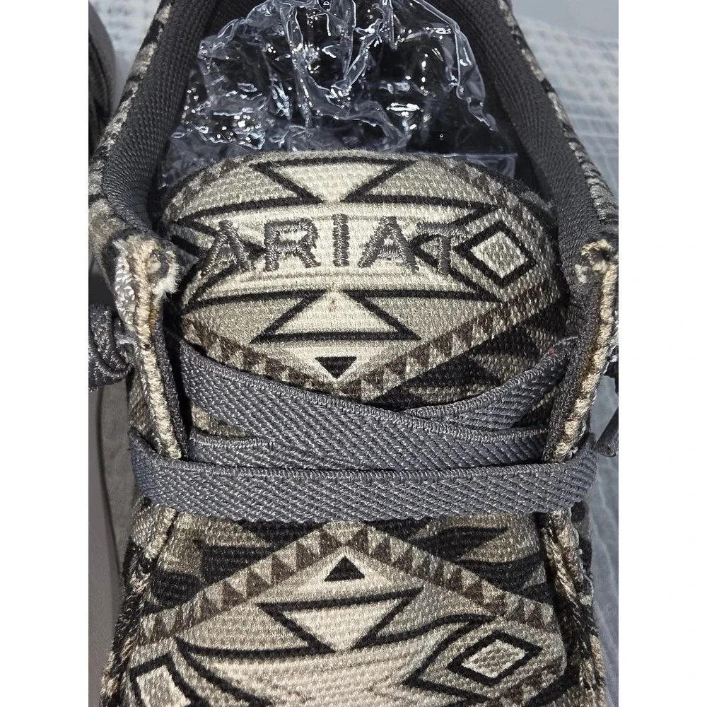 Ariat Hilo Mens Grey Southwestern Geometric Print Loafers 10050946 US 9D